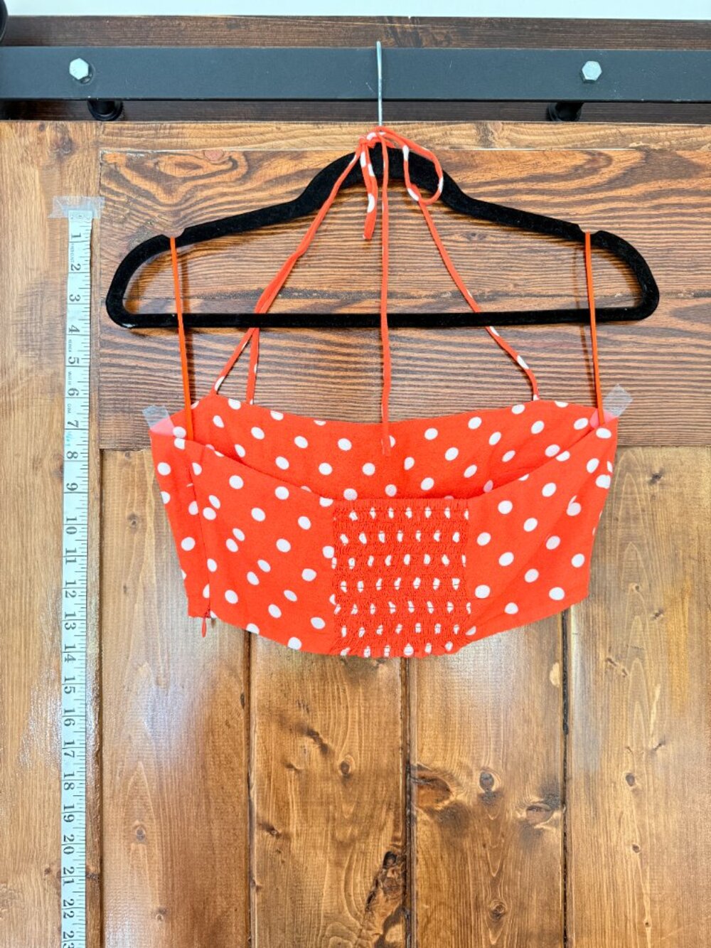 Reformation • Two Piece Set, Orange Polka Dot - Picture 10 of 16